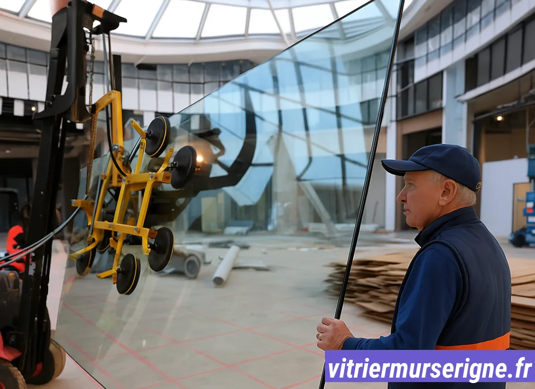 Remplacement de vitrine magasin Mûrs-Erigné